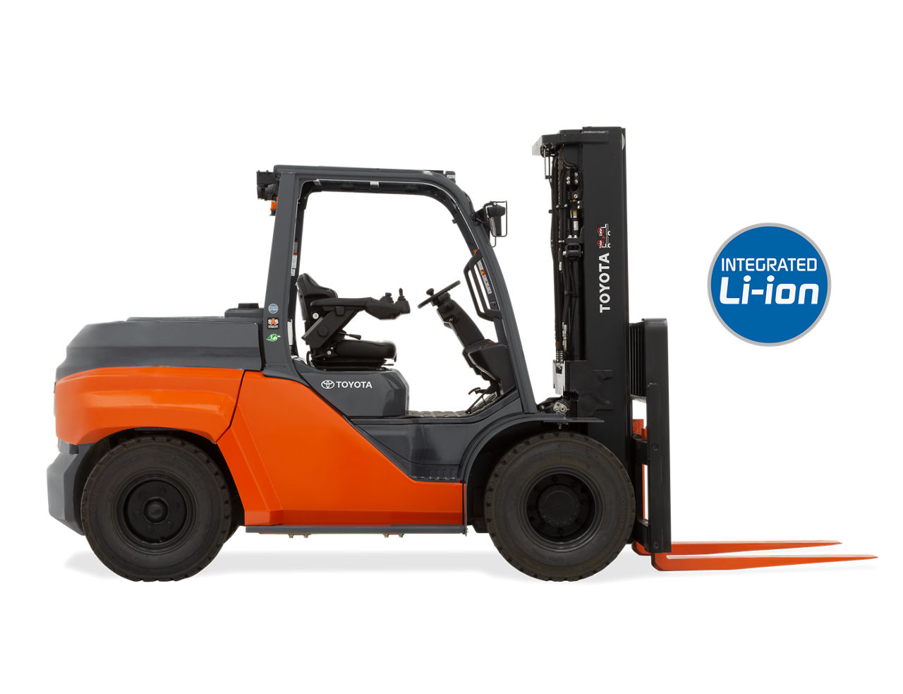Integrated Large Electric Pneumatic Forklift | Assembled in